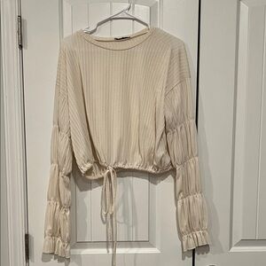 Zara Cropped Shirt